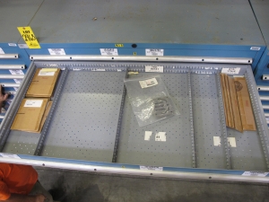 LISTA HEAVY DUTY 9-DRAWER PARTS CABINET W/ CONTENTS (W-50) LOADING & HANDLING FEE $25-